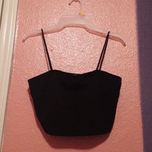 Black crop top